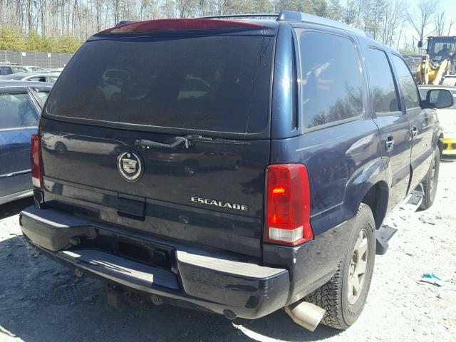 1GYEK63N74R121369 - 2004 CADILLAC ESCALADE L BLUE photo 4