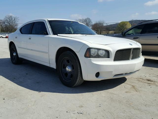 2B3KA43H68H279722 - 2008 DODGE CHARGER WHITE photo 1