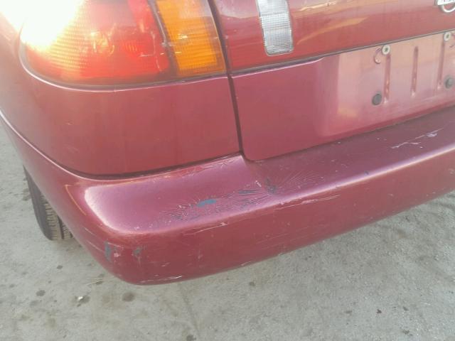 1N4AB41D4VC765215 - 1997 NISSAN SENTRA XE BURGUNDY photo 9