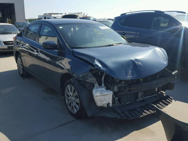 3N1AB7AP4EL667590 - 2014 NISSAN SENTRA S BLUE photo 1