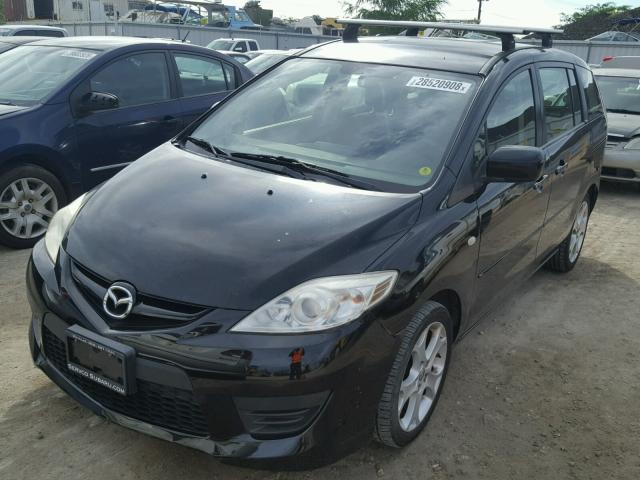 JM1CR293X80313113 - 2008 MAZDA 5 BLACK photo 2