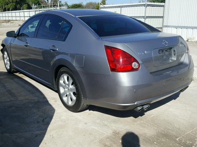 1N4BA41E07C853343 - 2007 NISSAN MAXIMA SE GRAY photo 3