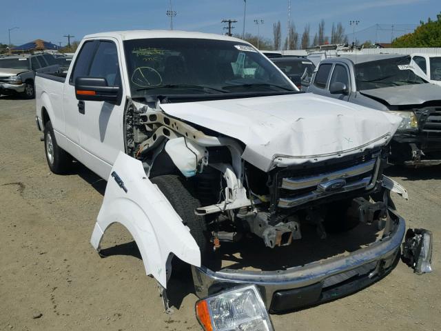 1FTEX1CM0EKD27760 - 2014 FORD F150 SUPER WHITE photo 1