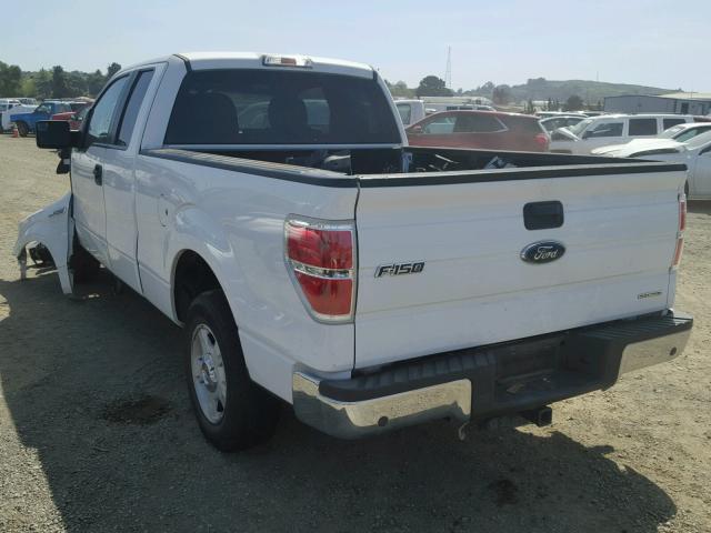 1FTEX1CM0EKD27760 - 2014 FORD F150 SUPER WHITE photo 3