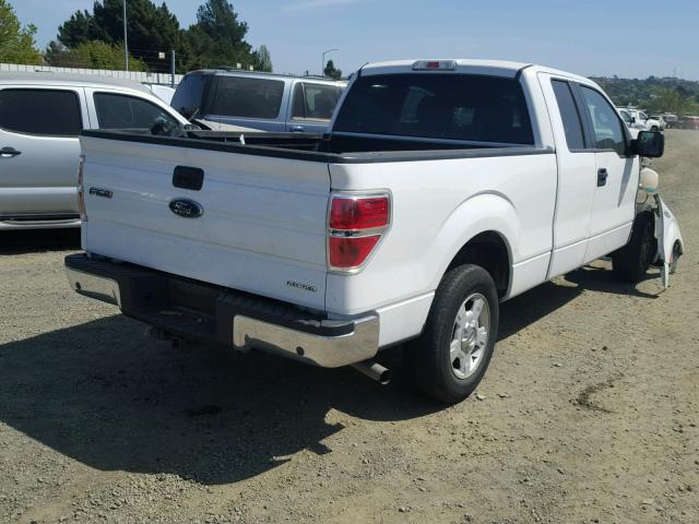 1FTEX1CM0EKD27760 - 2014 FORD F150 SUPER WHITE photo 4