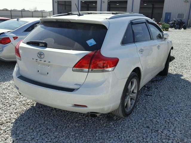 4T3BK3BB3AU039892 - 2010 TOYOTA VENZA BASE WHITE photo 4