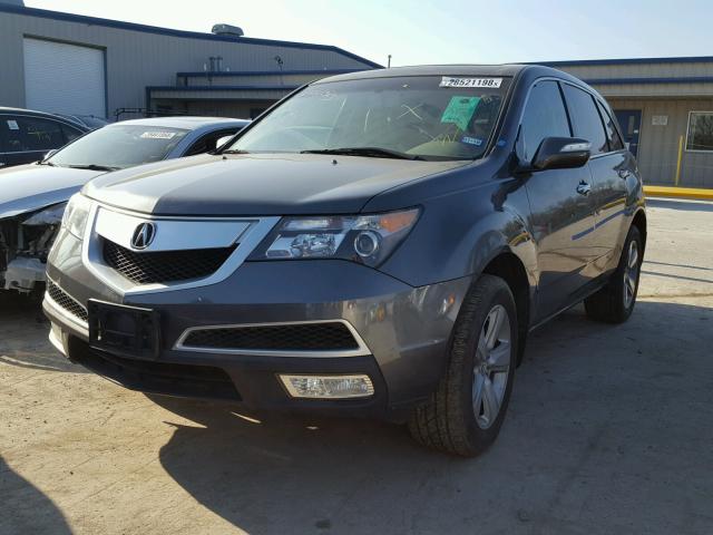 2HNYD2H24AH502381 - 2010 ACURA MDX GRAY photo 2