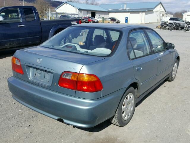 2HGEJ6614YH576754 - 2000 HONDA CIVIC BASE BLUE photo 4