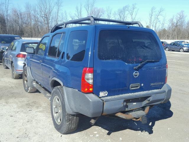 5N1MD28Y23C656470 - 2003 NISSAN XTERRA SE BLUE photo 3