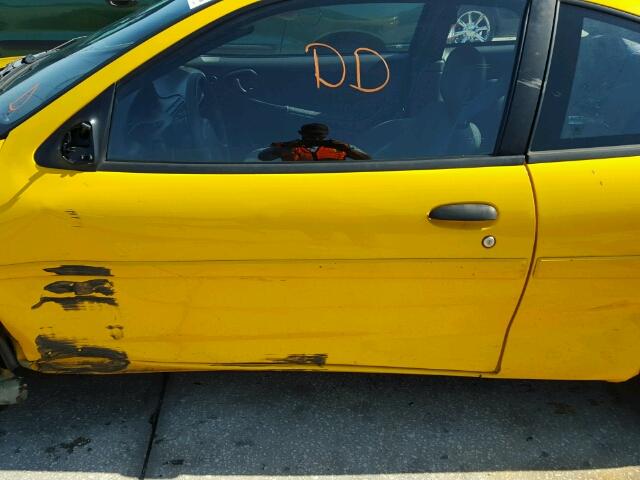 1G1JC12F137208489 - 2003 CHEVROLET CAVALIER YELLOW photo 10