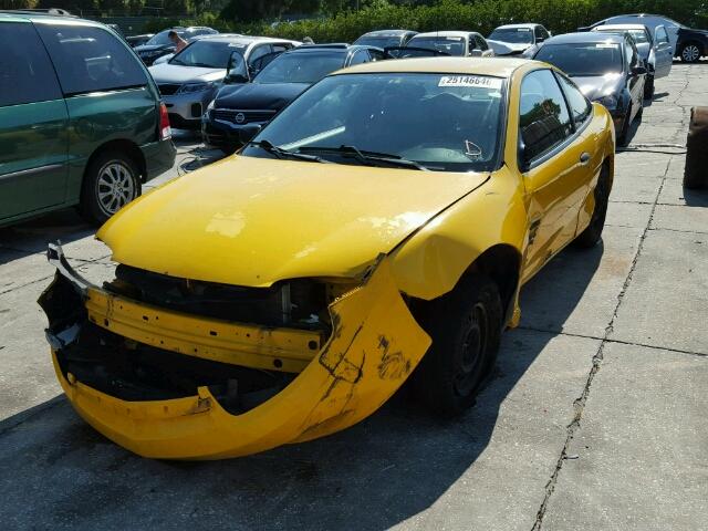 1G1JC12F137208489 - 2003 CHEVROLET CAVALIER YELLOW photo 2