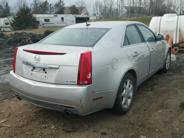 1G6DF577280182458 - 2008 CADILLAC CTS SILVER photo 4