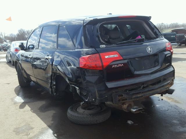 2HNYD283X8H527739 - 2008 ACURA MDX TECHNO BLACK photo 3