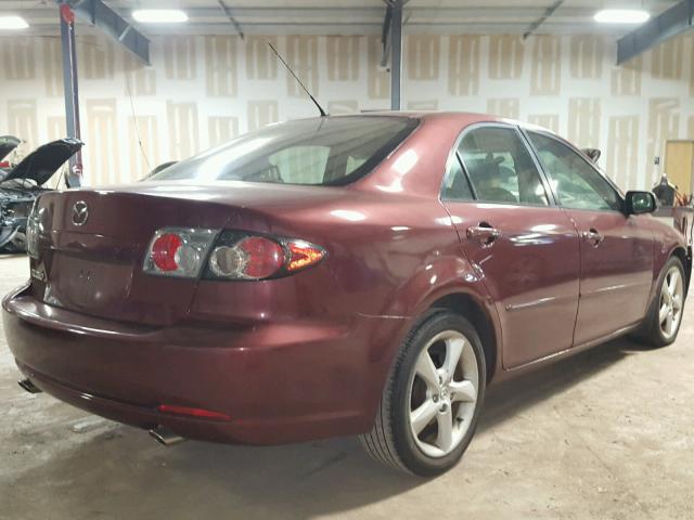 1YVHP80C765M24286 - 2006 MAZDA 6 I MAROON photo 4