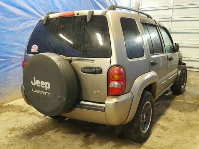 1J4GL58K23W645348 - 2003 JEEP LIBERTY LI GOLD photo 4