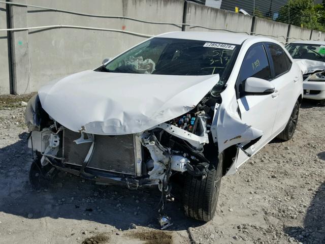 2T1BURHEXGC713666 - 2016 TOYOTA COROLLA L WHITE photo 2