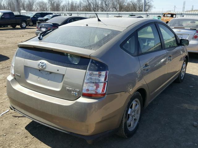 JTDKB20U653045080 - 2005 TOYOTA PRIUS TAN photo 4