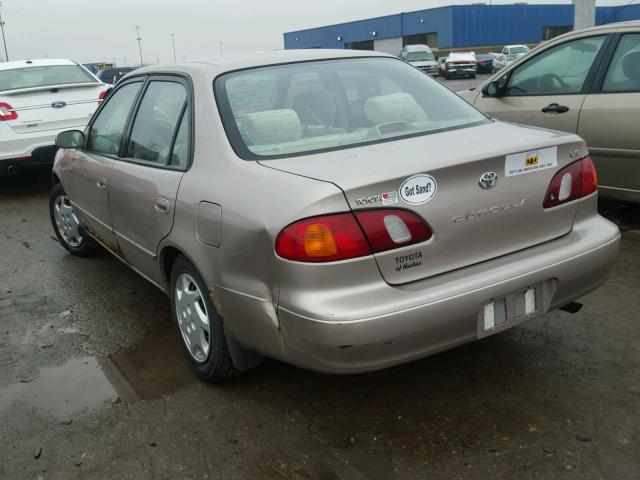 2T1BR18E5YC368812 - 2000 TOYOTA COROLLA VE BEIGE photo 3