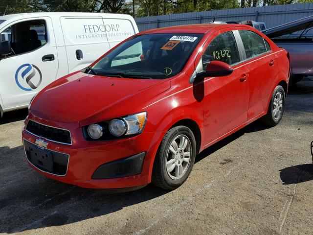 1G1JC5SH2C4142903 - 2012 CHEVROLET SONIC LT RED photo 2