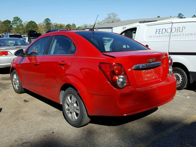 1G1JC5SH2C4142903 - 2012 CHEVROLET SONIC LT RED photo 3