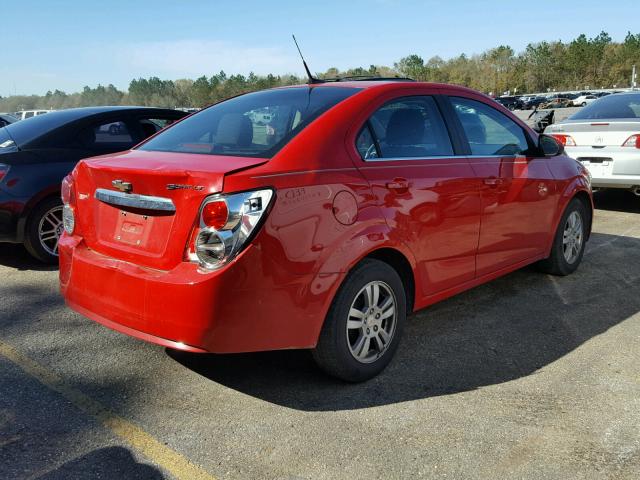 1G1JC5SH2C4142903 - 2012 CHEVROLET SONIC LT RED photo 4