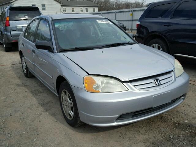 2HGES16581H543121 - 2001 HONDA CIVIC LX SILVER photo 1