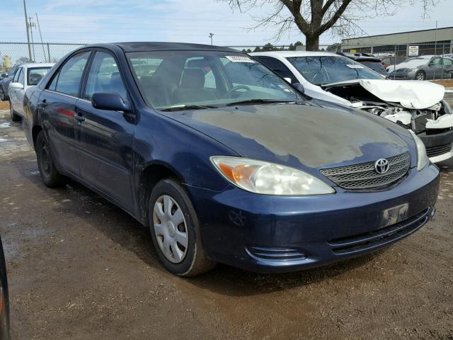 4T1BE32K63U245601 - 2003 TOYOTA CAMRY LE BLUE photo 1