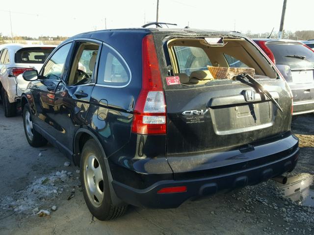 5J6RE48399L027511 - 2009 HONDA CR-V LX BLACK photo 3