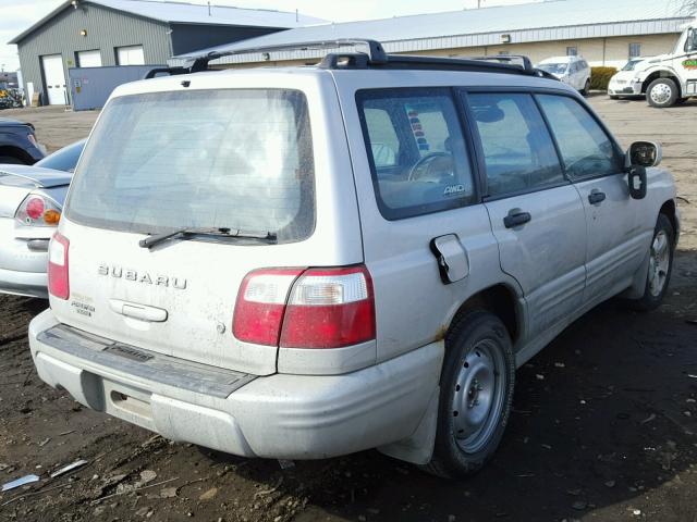 JF1SF65611H737708 - 2001 SUBARU FORESTER S SILVER photo 4