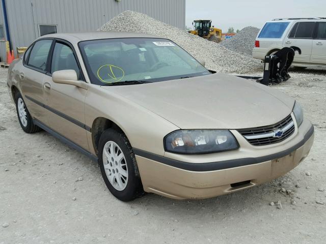 2G1WF52E449387266 - 2004 CHEVROLET IMPALA TAN photo 1