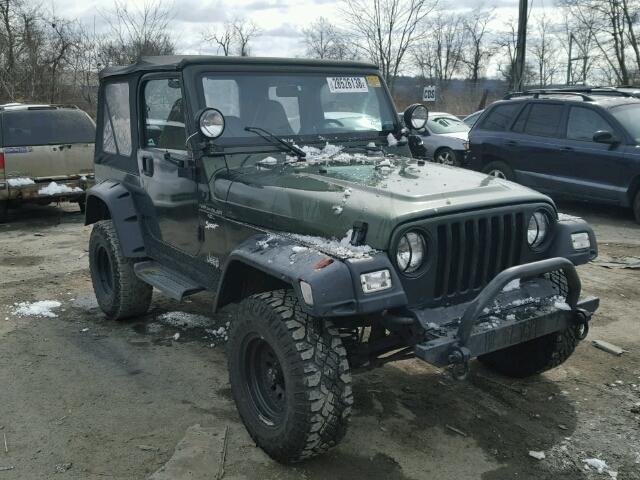 1J4FY19S3WP787503 - 1998 JEEP WRANGLER / GREEN photo 1