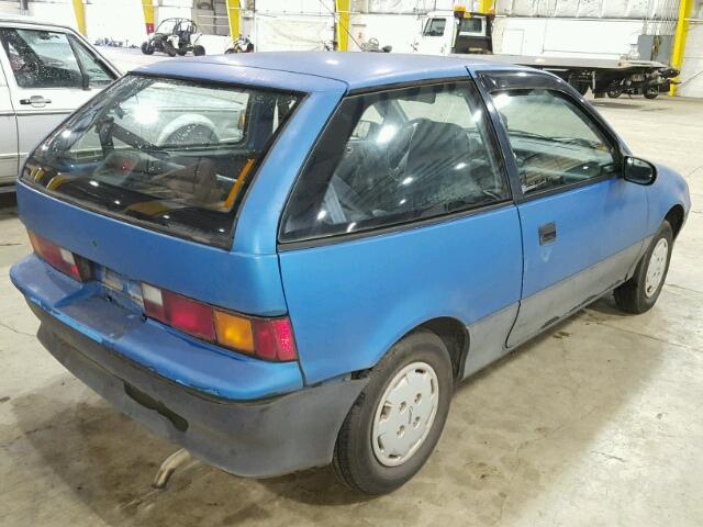 2C1MR2466M6730698 - 1991 GEO METRO BASE BLUE photo 4