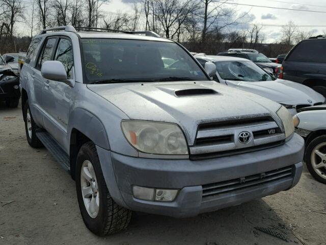 JTEBT14R930009438 - 2003 TOYOTA 4RUNNER SR SILVER photo 1