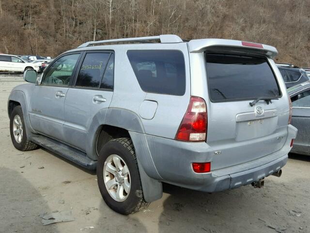 JTEBT14R930009438 - 2003 TOYOTA 4RUNNER SR SILVER photo 3