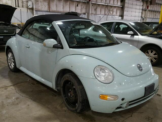 3VWCM31Y45M300312 - 2005 VOLKSWAGEN NEW BEETLE BLUE photo 1