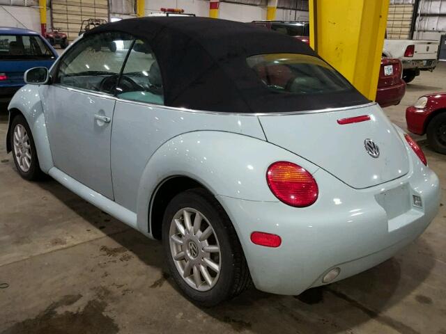 3VWCM31Y45M300312 - 2005 VOLKSWAGEN NEW BEETLE 蓝色 照片 3