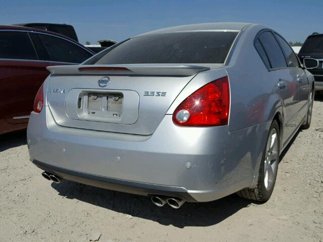 1N4BA41E67C846770 - 2007 NISSAN MAXIMA SE SILVER photo 4