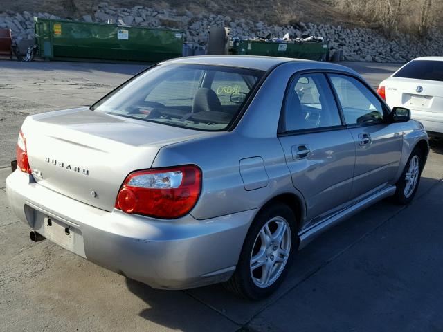 JF1GD66575H500051 - 2005 SUBARU IMPREZA RS SILVER photo 4