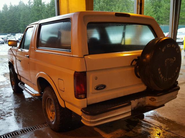 1FMEU15N2RLB43544 - 1994 FORD BRONCO U10 WHITE photo 3