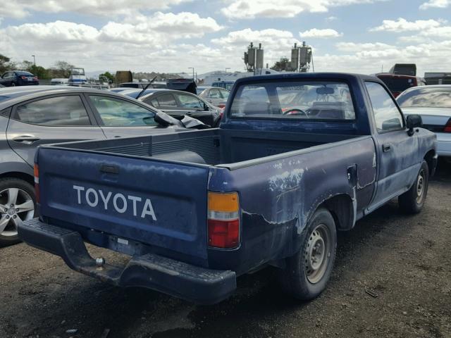 4TARN81A3PZ084220 - 1993 TOYOTA PICKUP 1/2 BLUE photo 4