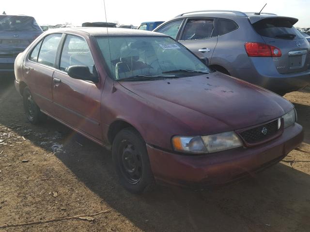 1N4AB41D5WC748974 - 1998 NISSAN SENTRA E MAROON photo 1