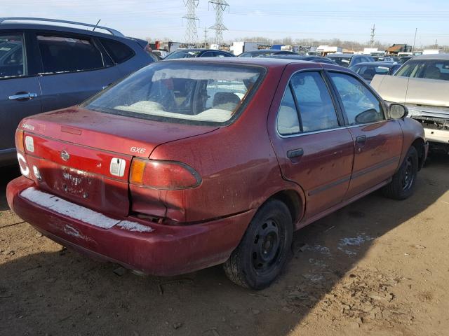 1N4AB41D5WC748974 - 1998 NISSAN SENTRA E MAROON photo 4