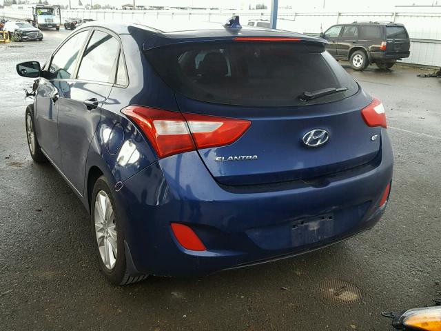 KMHD35LEXDU040559 - 2013 HYUNDAI ELANTRA GT BLUE photo 3