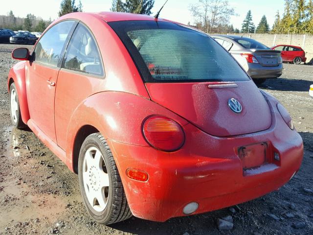 3VWCK21CX1M440833 - 2001 VOLKSWAGEN NEW BEETLE RED photo 3