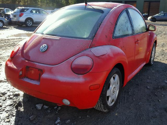 3VWCK21CX1M440833 - 2001 VOLKSWAGEN NEW BEETLE RED photo 4