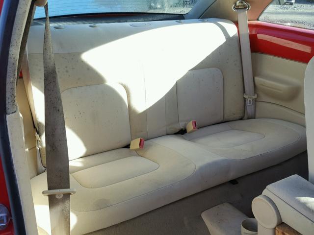 3VWCK21CX1M440833 - 2001 VOLKSWAGEN NEW BEETLE 红色 照片 6