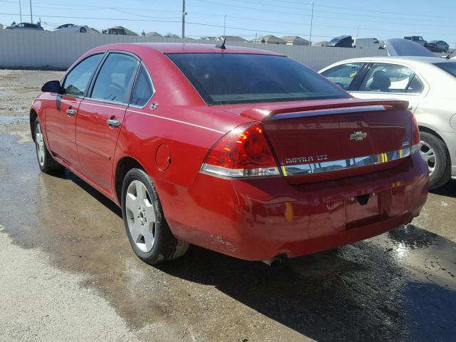 2G1WU583589155311 - 2008 CHEVROLET IMPALA LTZ RED photo 3