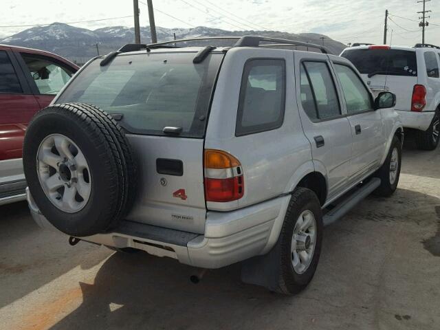 4S2CM58W6W4333879 - 1998 ISUZU RODEO S SILVER photo 4