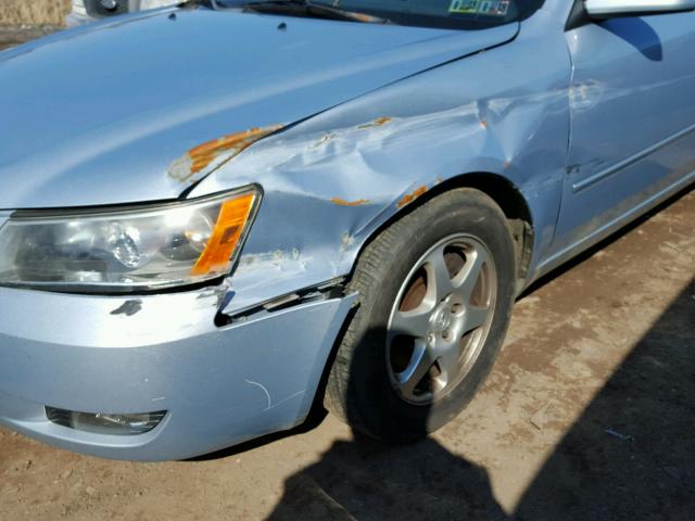 5NPEU46F06H098259 - 2006 HYUNDAI SONATA GLS BLUE photo 9