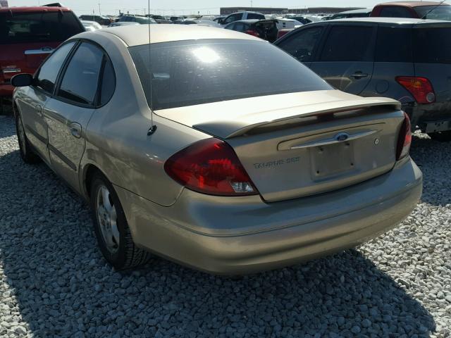 1FAFP55S9YA258963 - 2000 FORD TAURUS SES GOLD photo 3